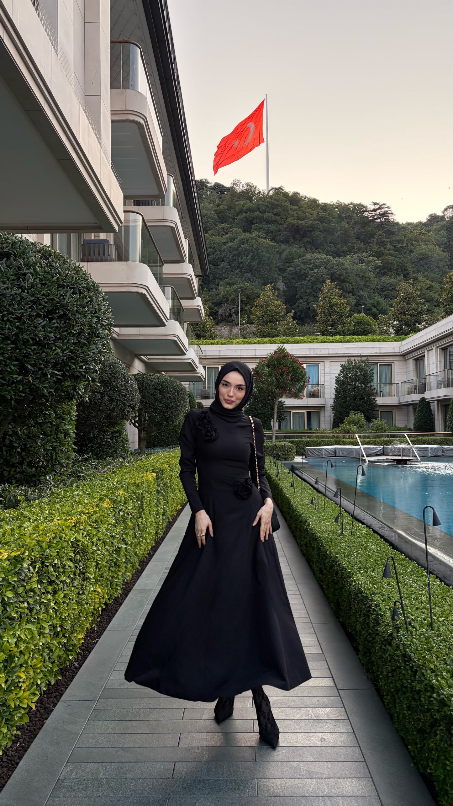 Black Roselle Dress