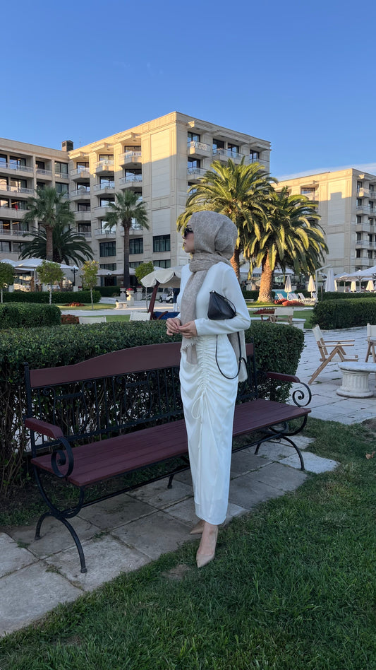 Ecru Swan Dress